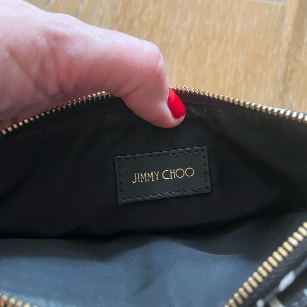 Jimmy Choo Black and White Zebra Crossbody Bag used - Picture 6 of 13